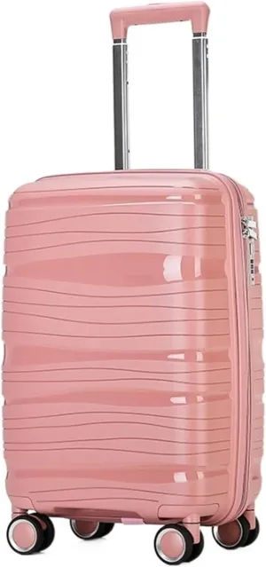 Travel Suitcase Travel Suitcase With Spinner Wheels,Lightweight Ergonomic Handles, Traveling Suitcases Carry-on Luggage (Color : Pink, Size : 24inch)