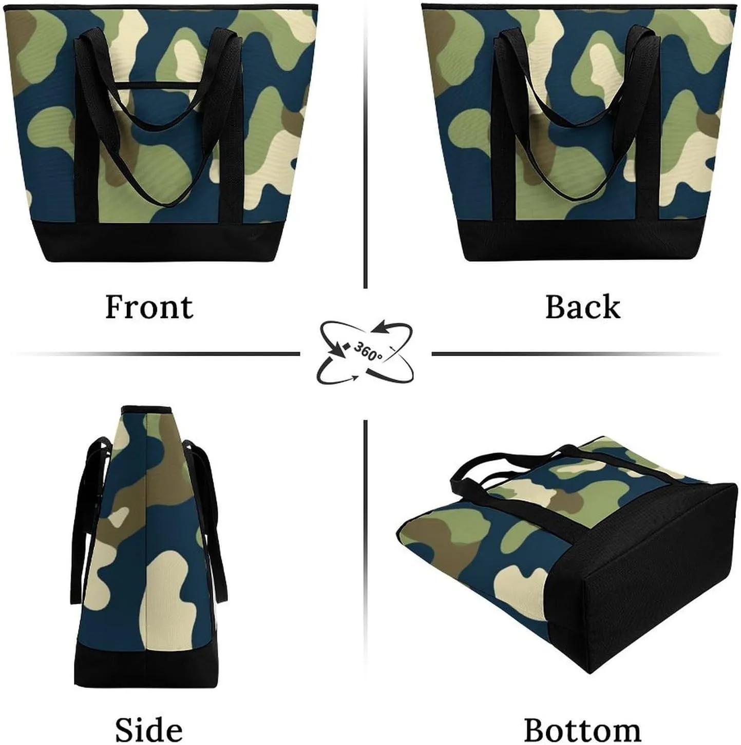 Trendy Commuter Tote Bag Large Insulated Shopping Bag For Travel