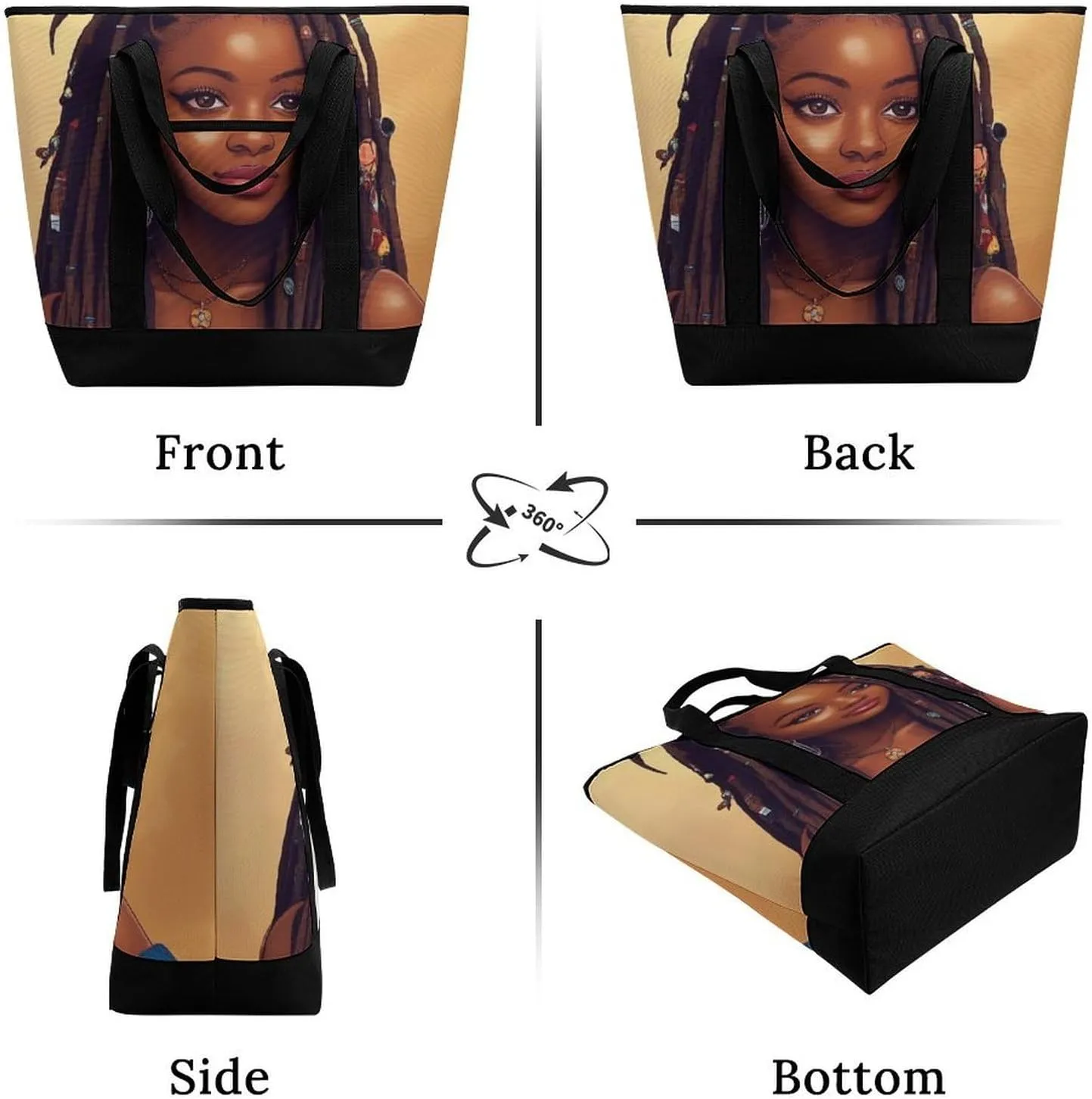 Trendy Commuter Tote Bag Large Insulated Shopping Bag For Travel