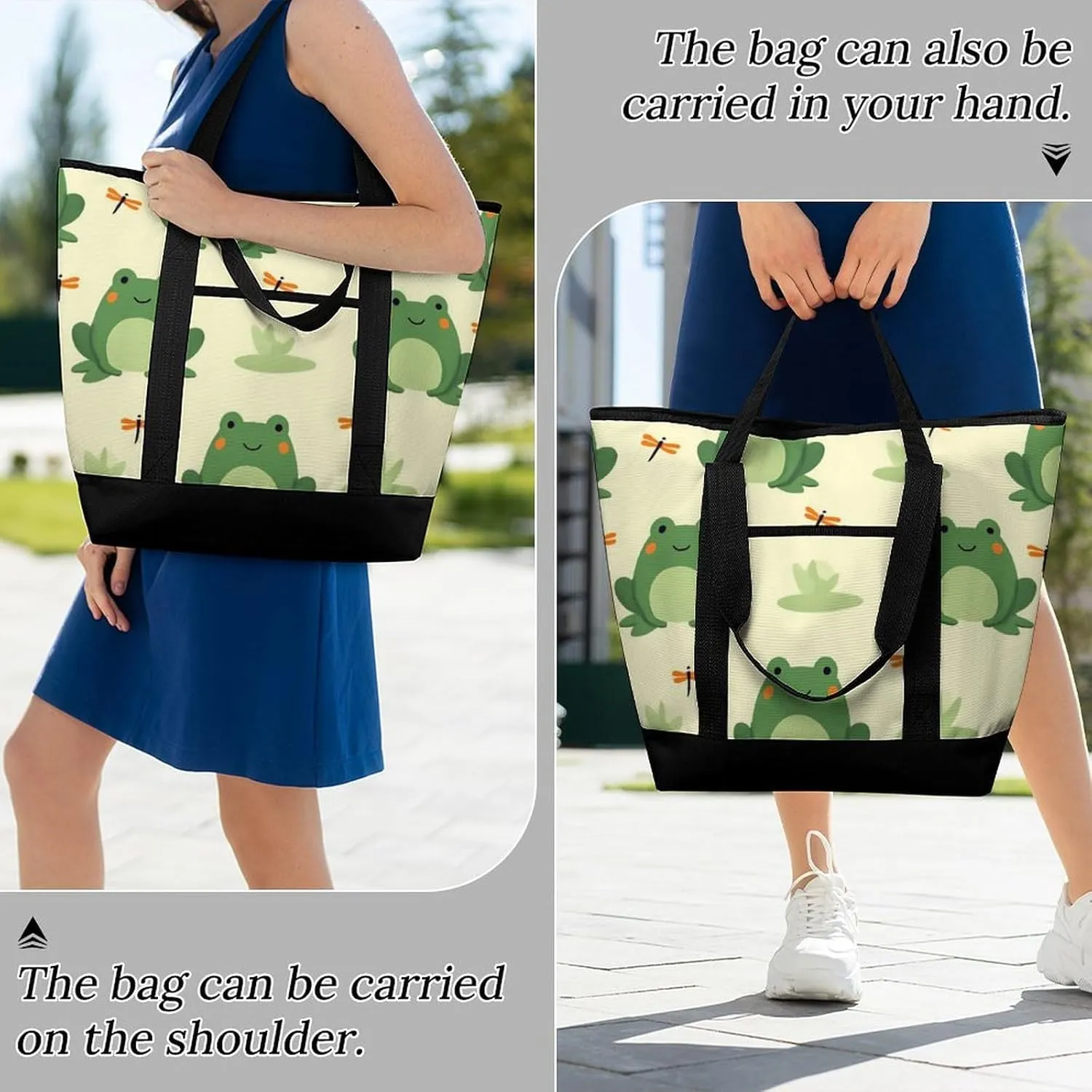 Trendy Commuter Tote Bag Large Insulated Shopping Bag For Travel