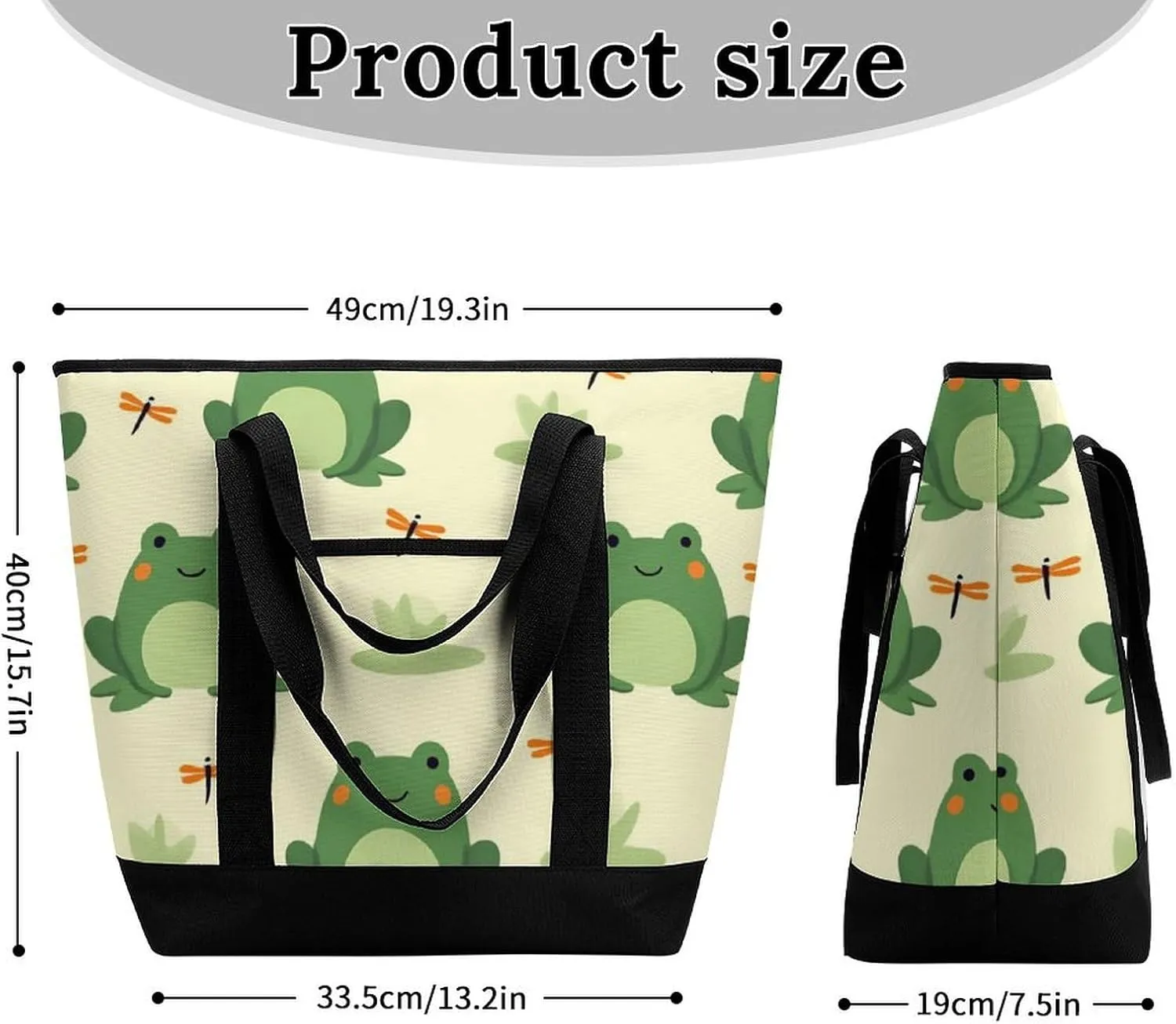 Trendy Commuter Tote Bag Large Insulated Shopping Bag For Travel