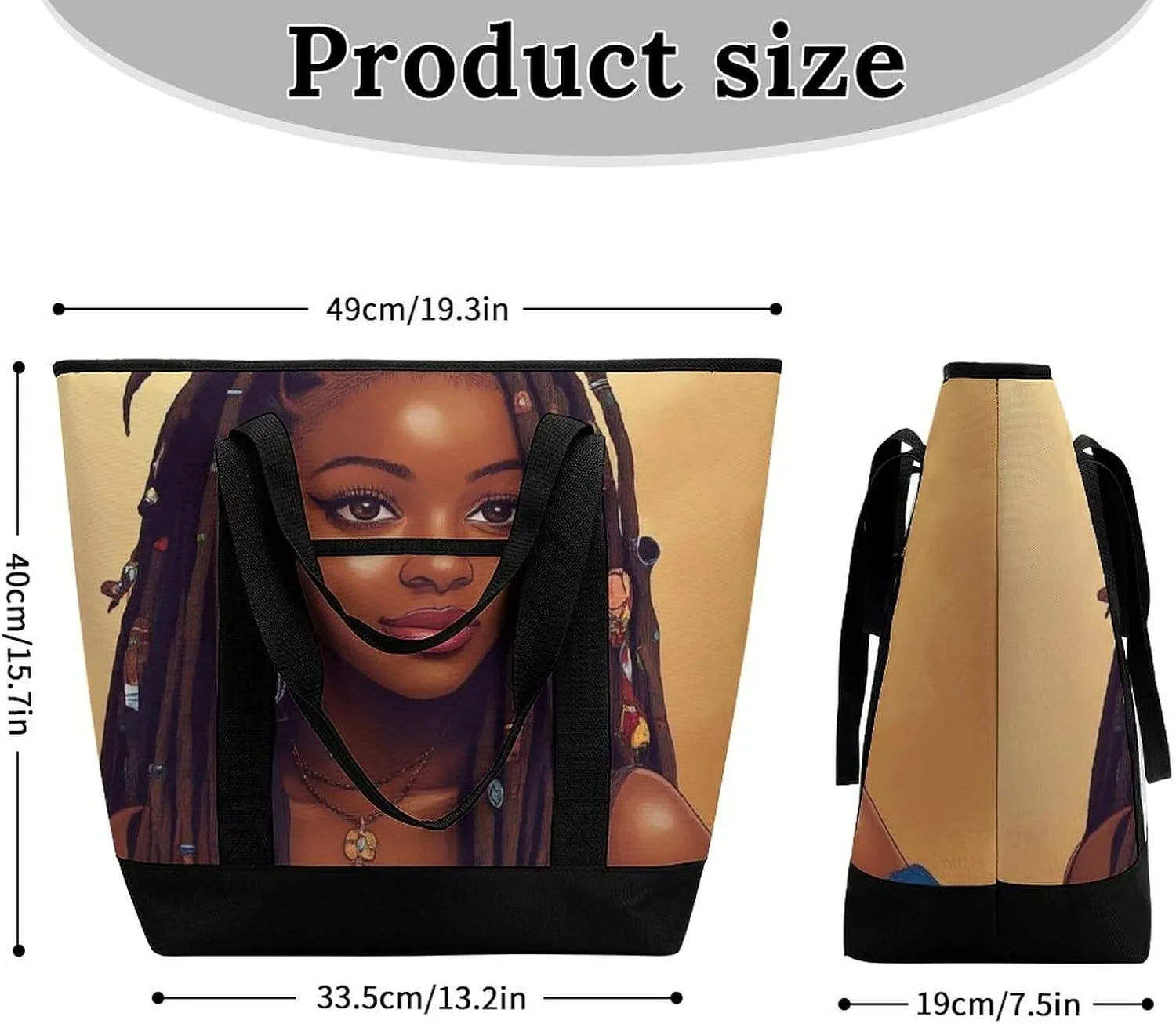 Trendy Commuter Tote Bag Large Insulated Shopping Bag For Travel