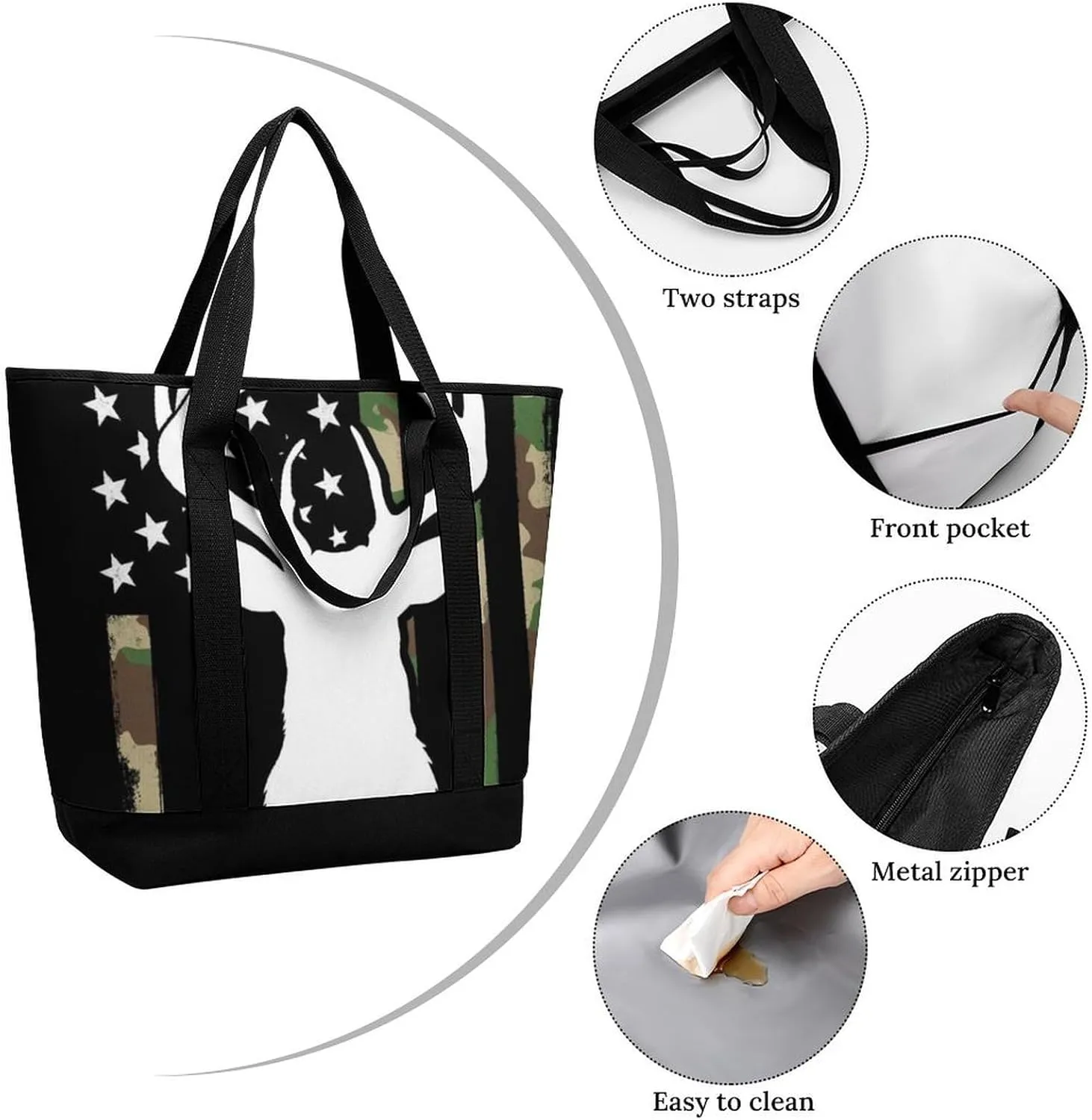 Trendy Commuter Tote Bag Large Insulated Shopping Bag For Travel