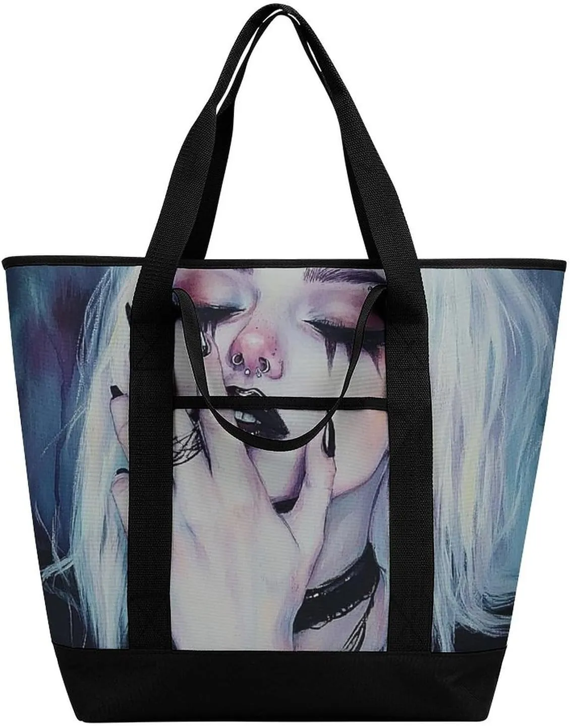 Trendy Commuter Tote Bag Large Insulated Shopping Bag For Travel