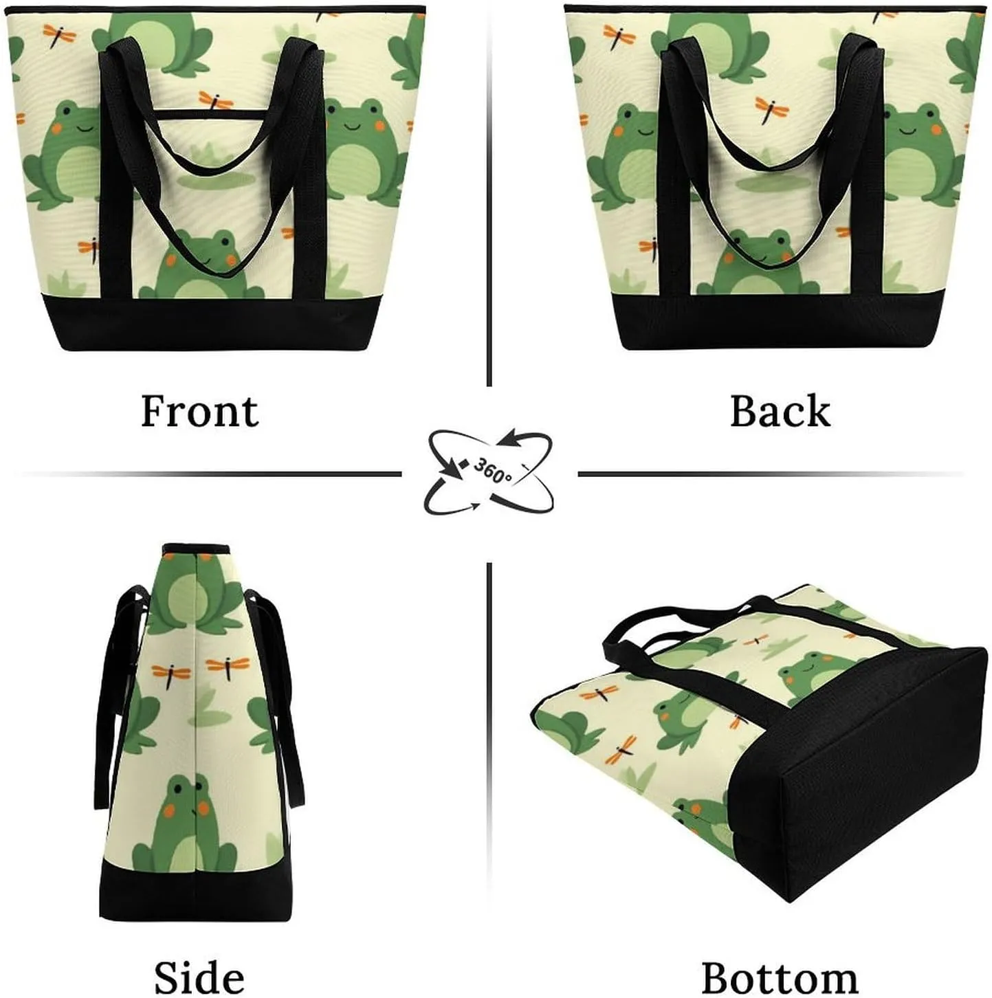 Trendy Commuter Tote Bag Large Insulated Shopping Bag For Travel