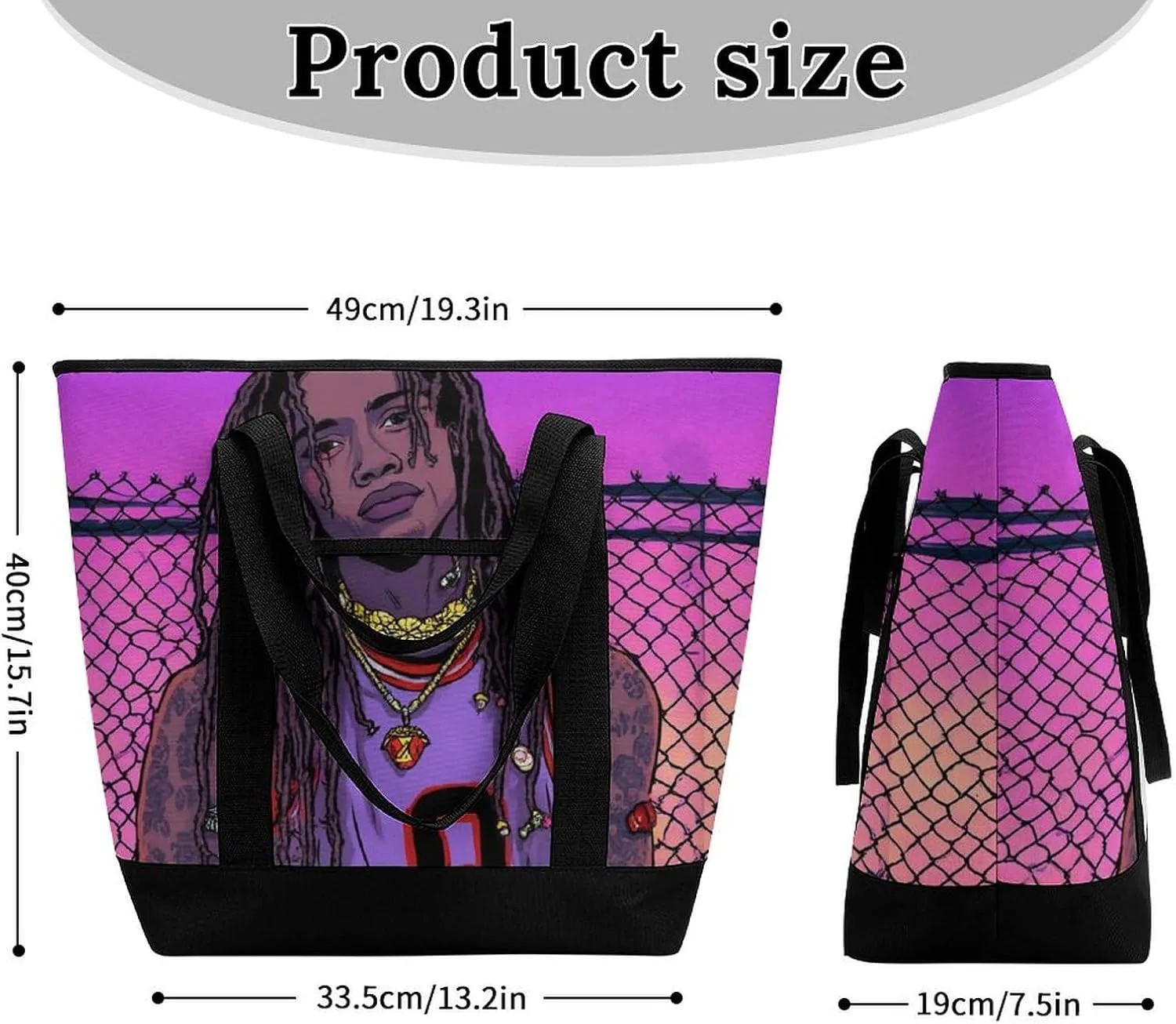 Trendy Commuter Tote Bag Large Insulated Shopping Bag For Travel