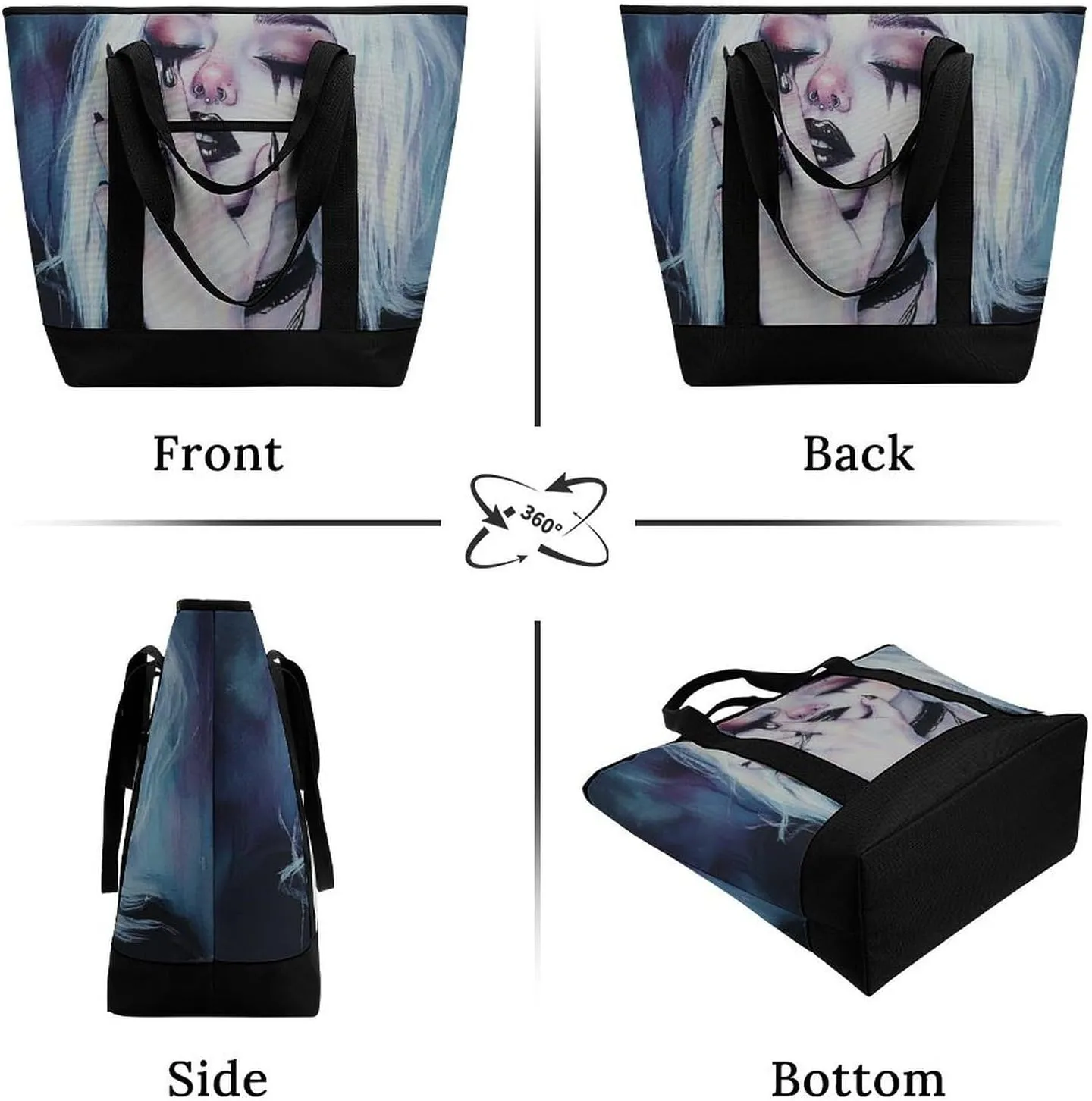Trendy Commuter Tote Bag Large Insulated Shopping Bag For Travel