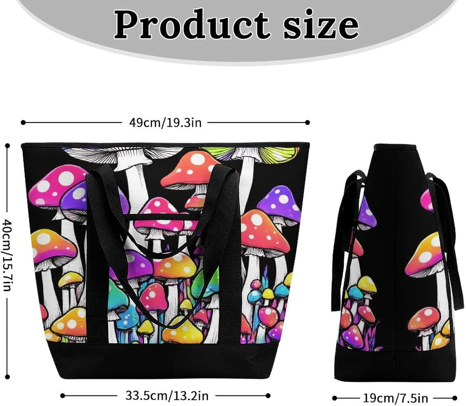 Trendy Commuter Tote Bag Large Insulated Shopping Bag For Travel