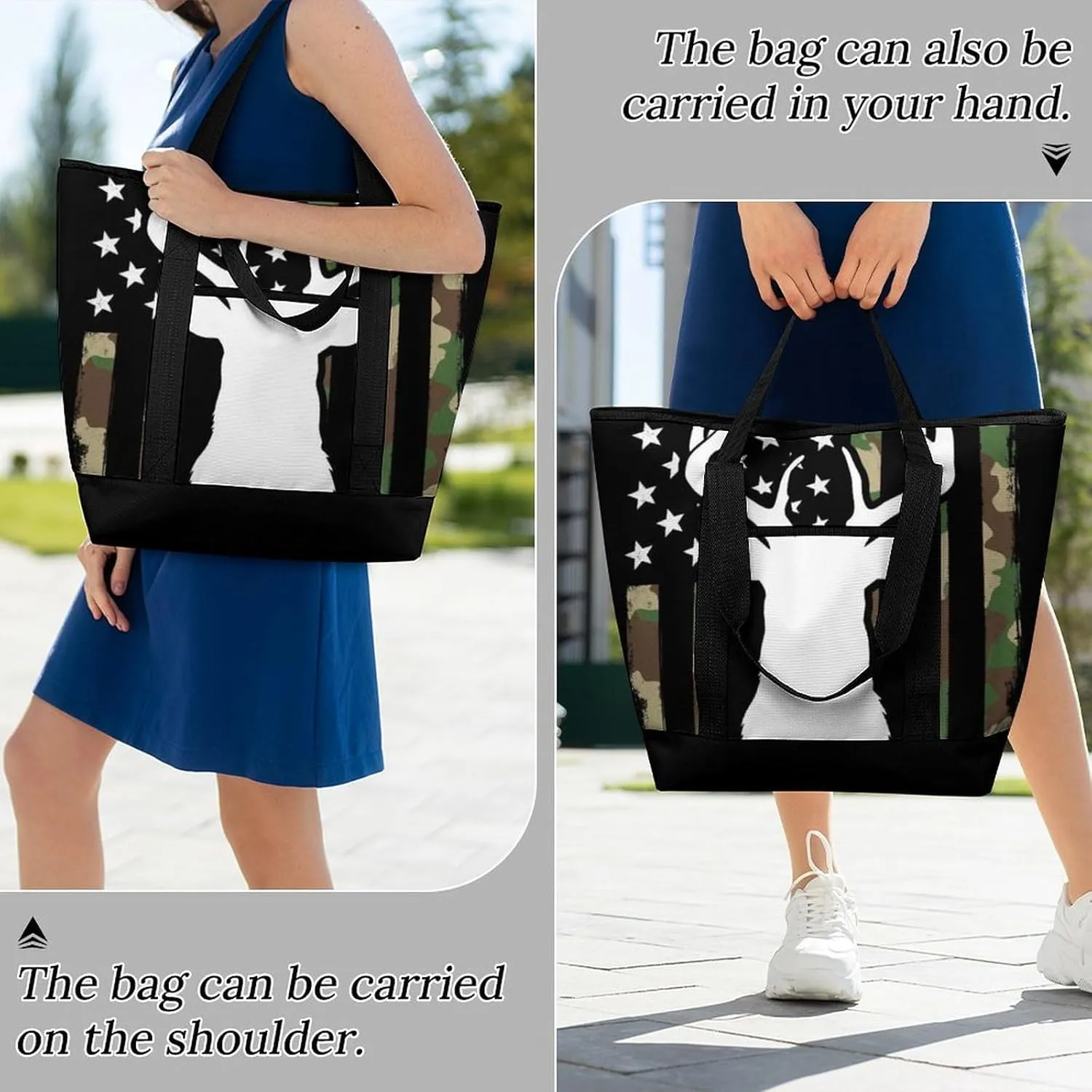 Trendy Commuter Tote Bag Large Insulated Shopping Bag For Travel