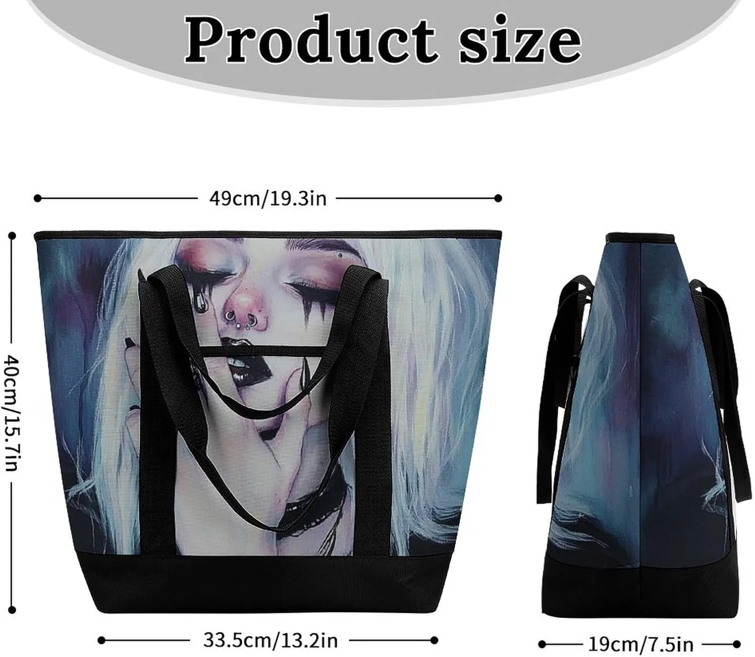 Trendy Commuter Tote Bag Large Insulated Shopping Bag For Travel