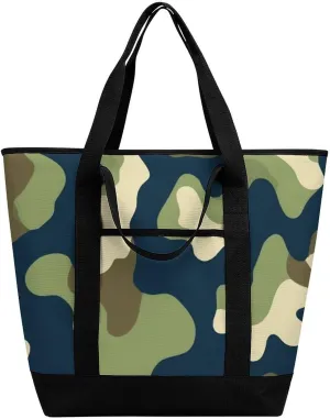 Trendy Commuter Tote Bag Large Insulated Shopping Bag For Travel