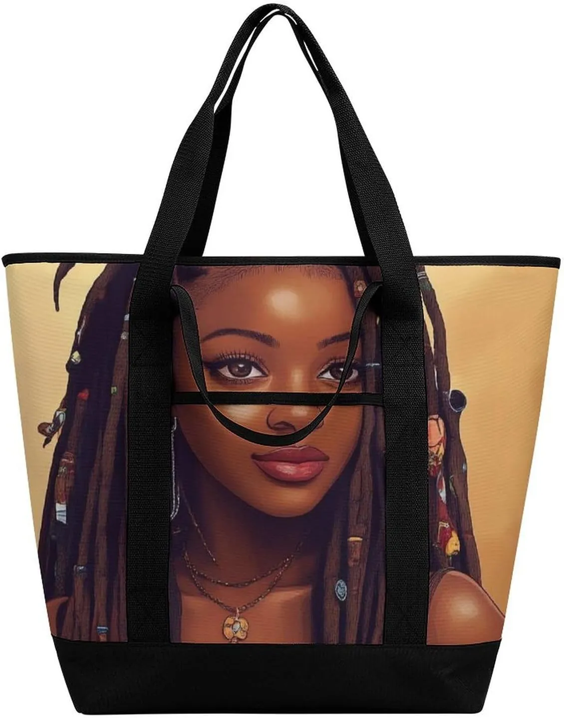 Trendy Commuter Tote Bag Large Insulated Shopping Bag For Travel