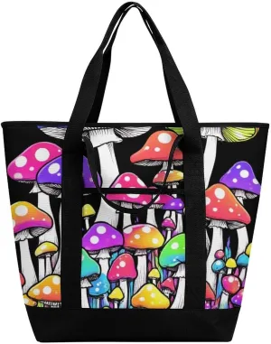 Trendy Commuter Tote Bag Large Insulated Shopping Bag For Travel