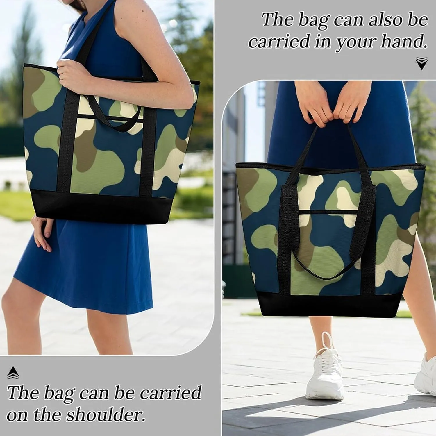 Trendy Commuter Tote Bag Large Insulated Shopping Bag For Travel