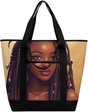 Trendy Commuter Tote Bag Large Insulated Shopping Bag For Travel