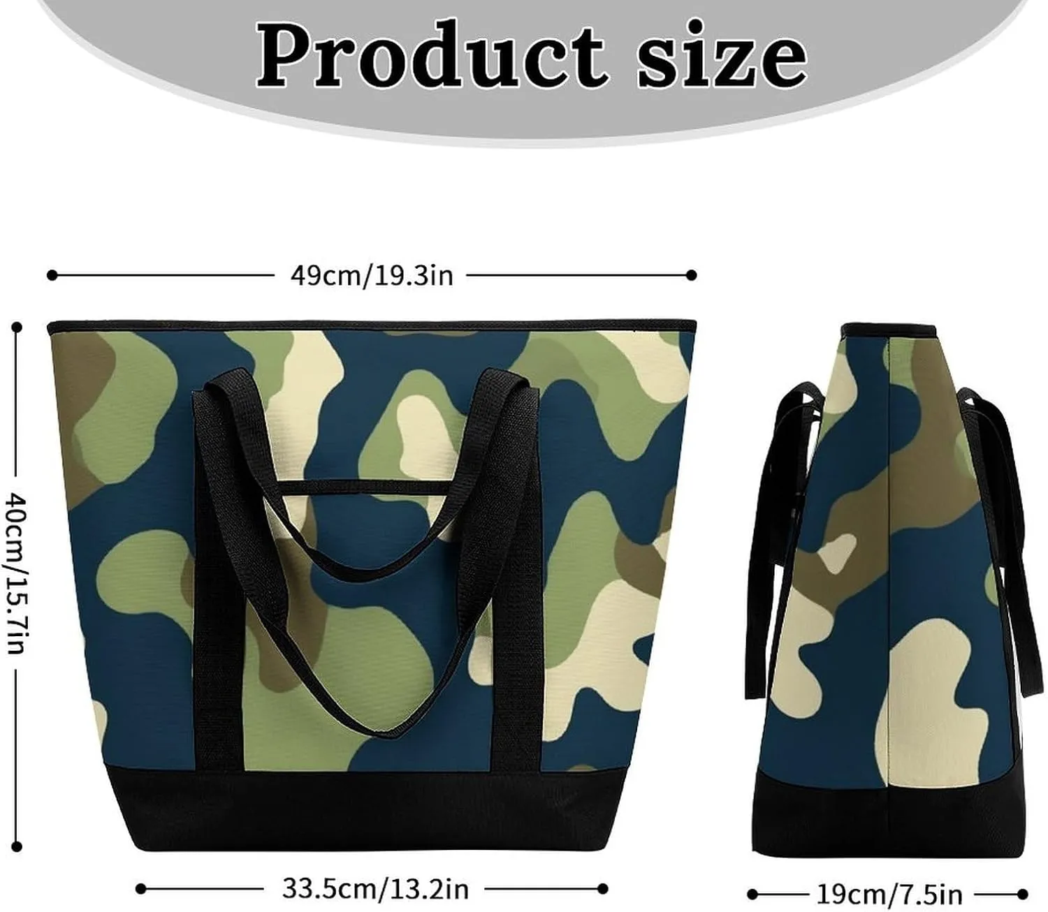 Trendy Commuter Tote Bag Large Insulated Shopping Bag For Travel