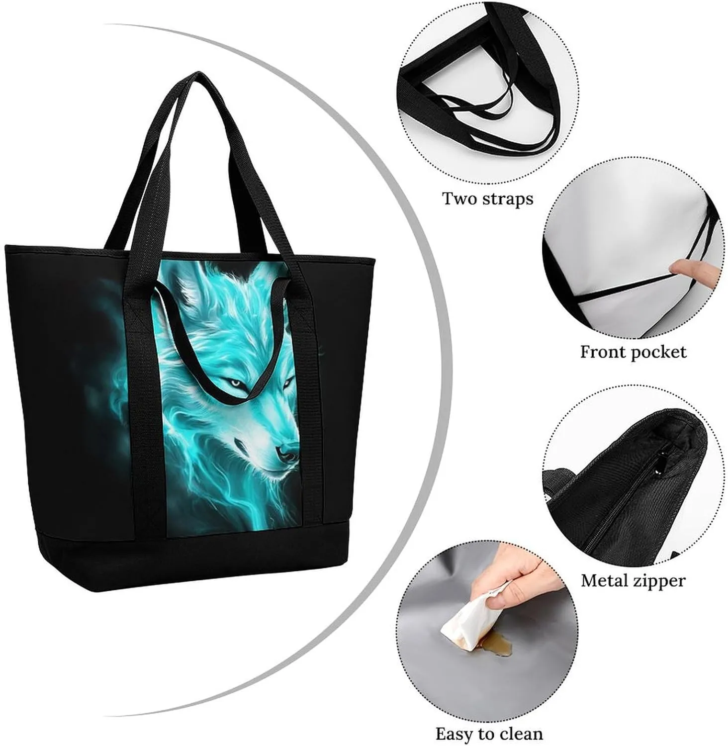 Trendy Commuter Tote Bag Large Insulated Shopping Bag For Travel