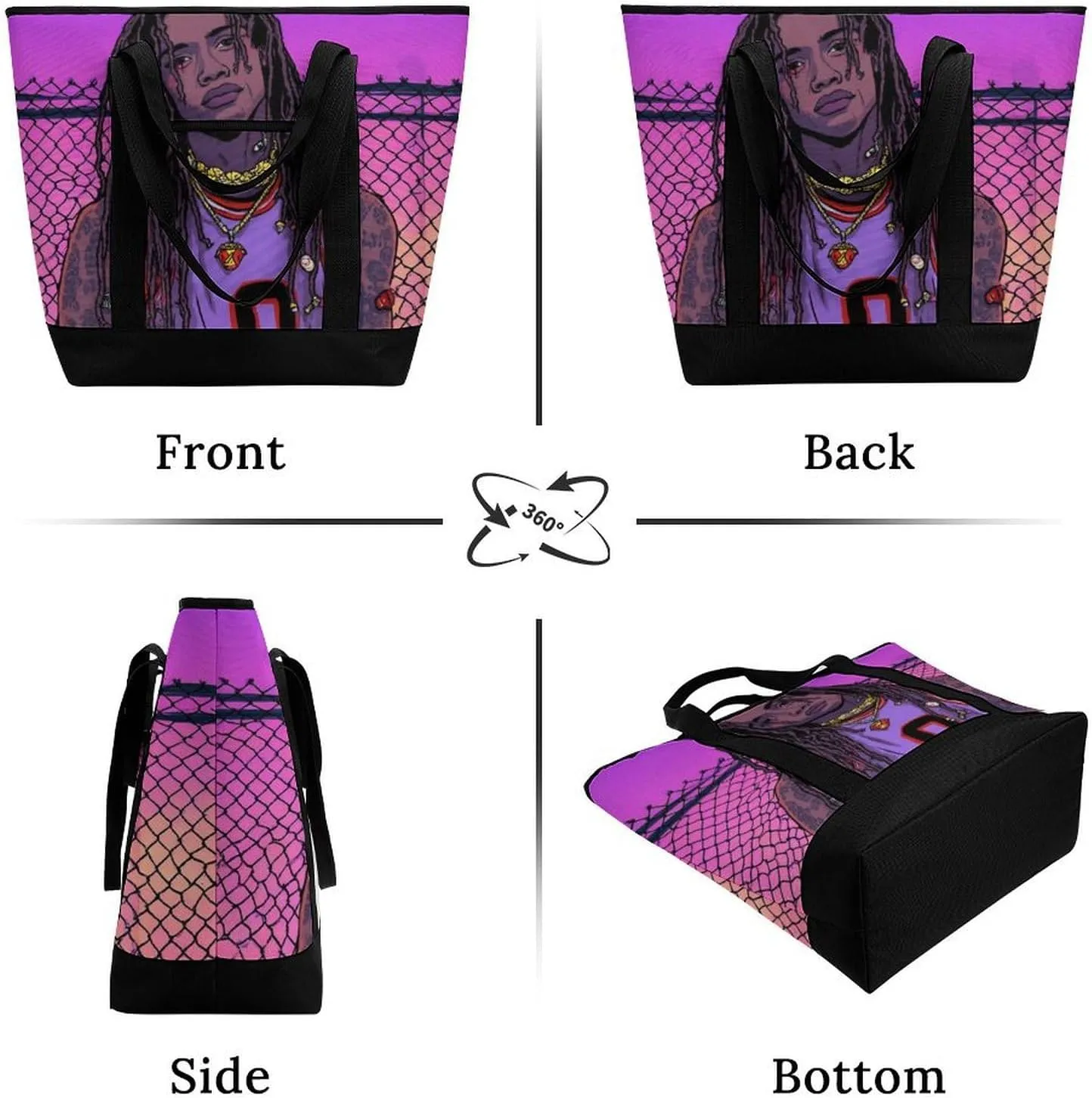 Trendy Commuter Tote Bag Large Insulated Shopping Bag For Travel