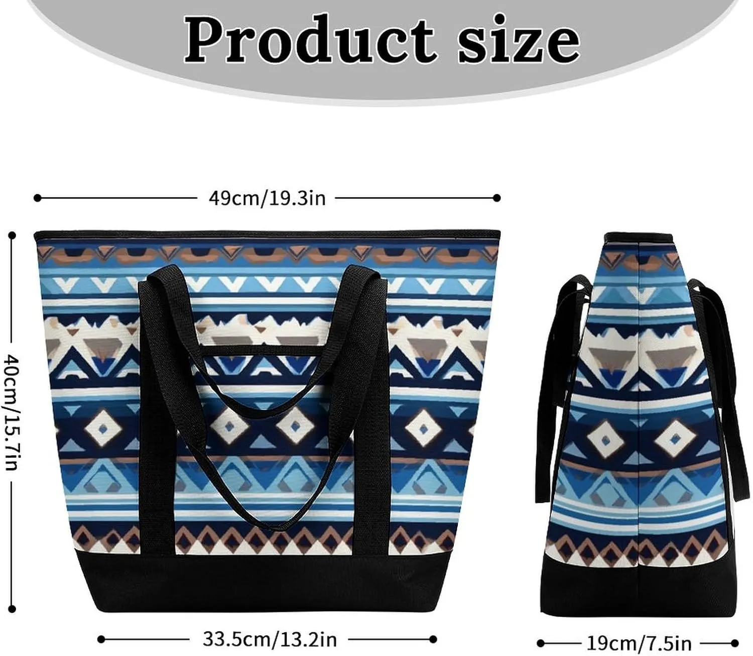 Trendy Commuter Tote Bag Large Insulated Shopping Bag For Travel