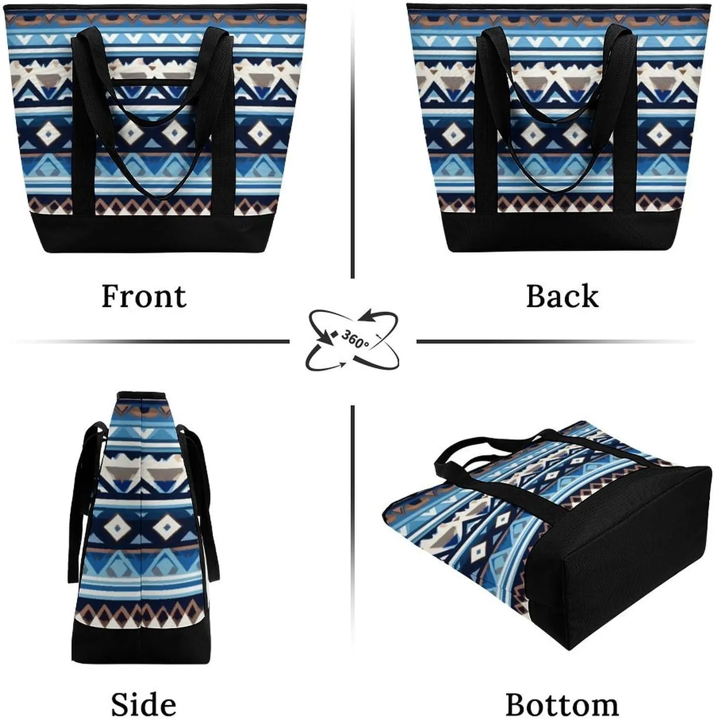 Trendy Commuter Tote Bag Large Insulated Shopping Bag For Travel