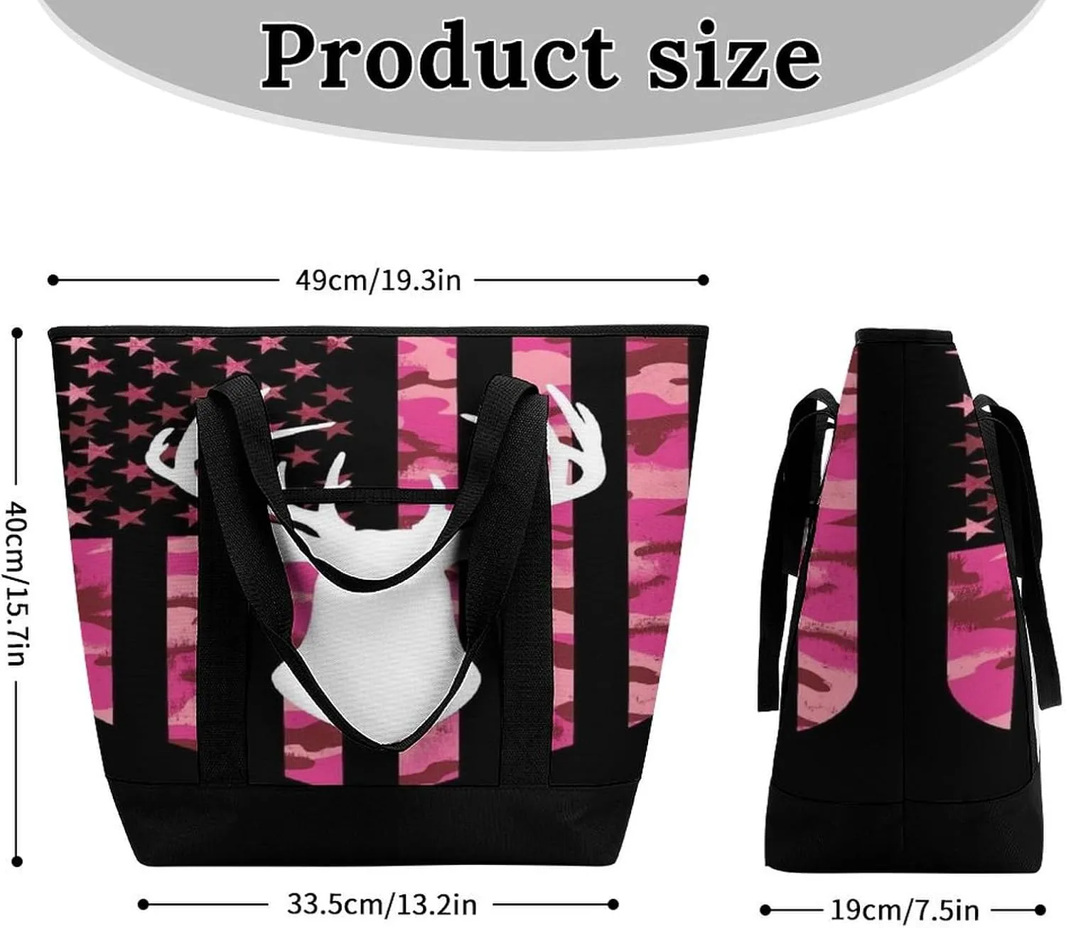 Trendy Commuter Tote Bag Large Insulated Shopping Bag For Travel