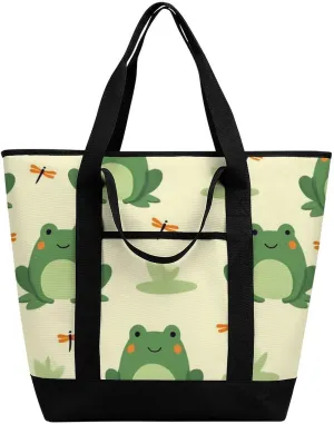 Trendy Commuter Tote Bag Large Insulated Shopping Bag For Travel