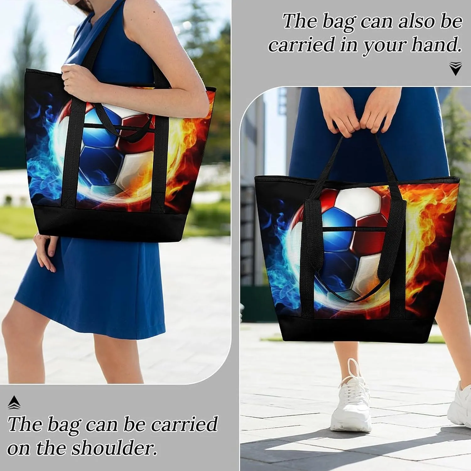 Trendy Commuter Tote Bag Large Insulated Shopping Bag For Travel