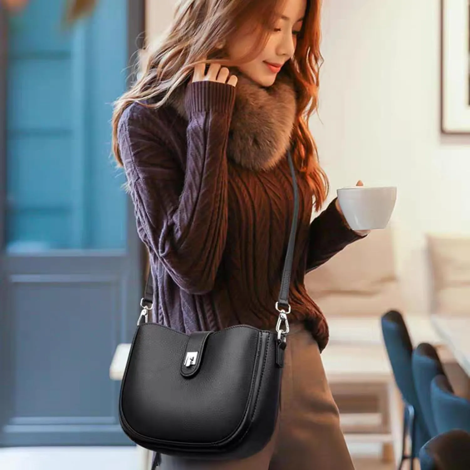 Underarm saddle bag for Women,vegan genuine shoulder bag,Trendy crossbody bag,purse.