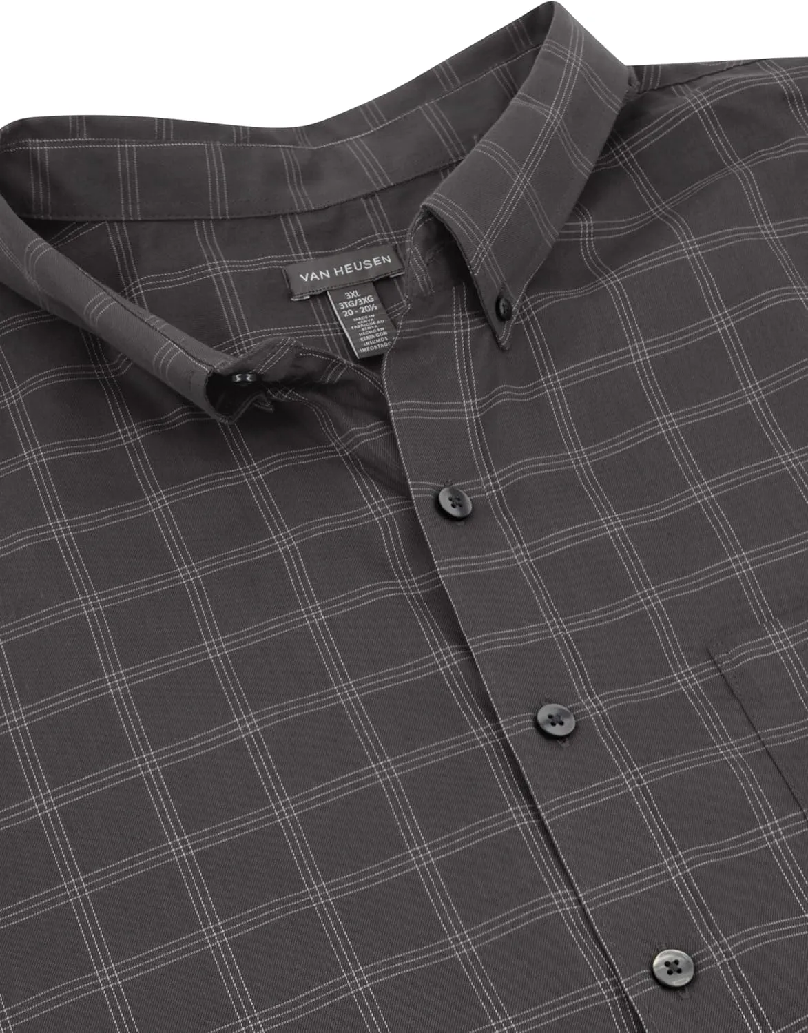 Van Heusen Men's Big and Tall Wrinkle Free Long Sleeve Button Down Shirt