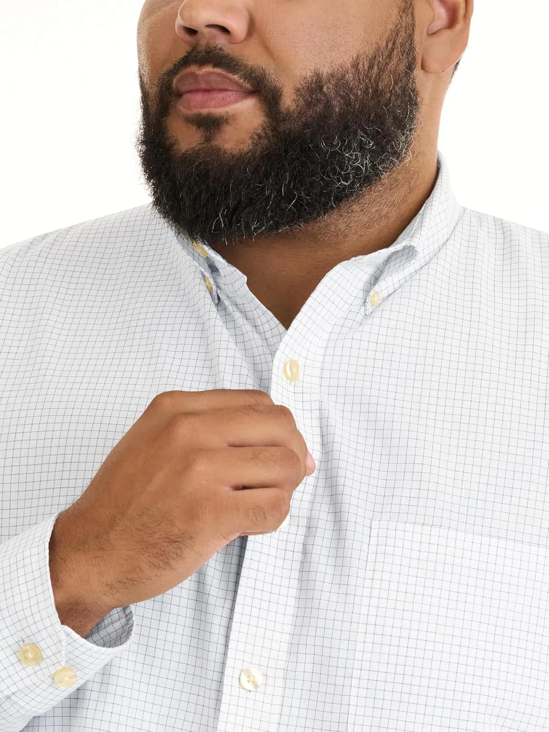 Van Heusen Men's Big and Tall Wrinkle Free Long Sleeve Button Down Shirt