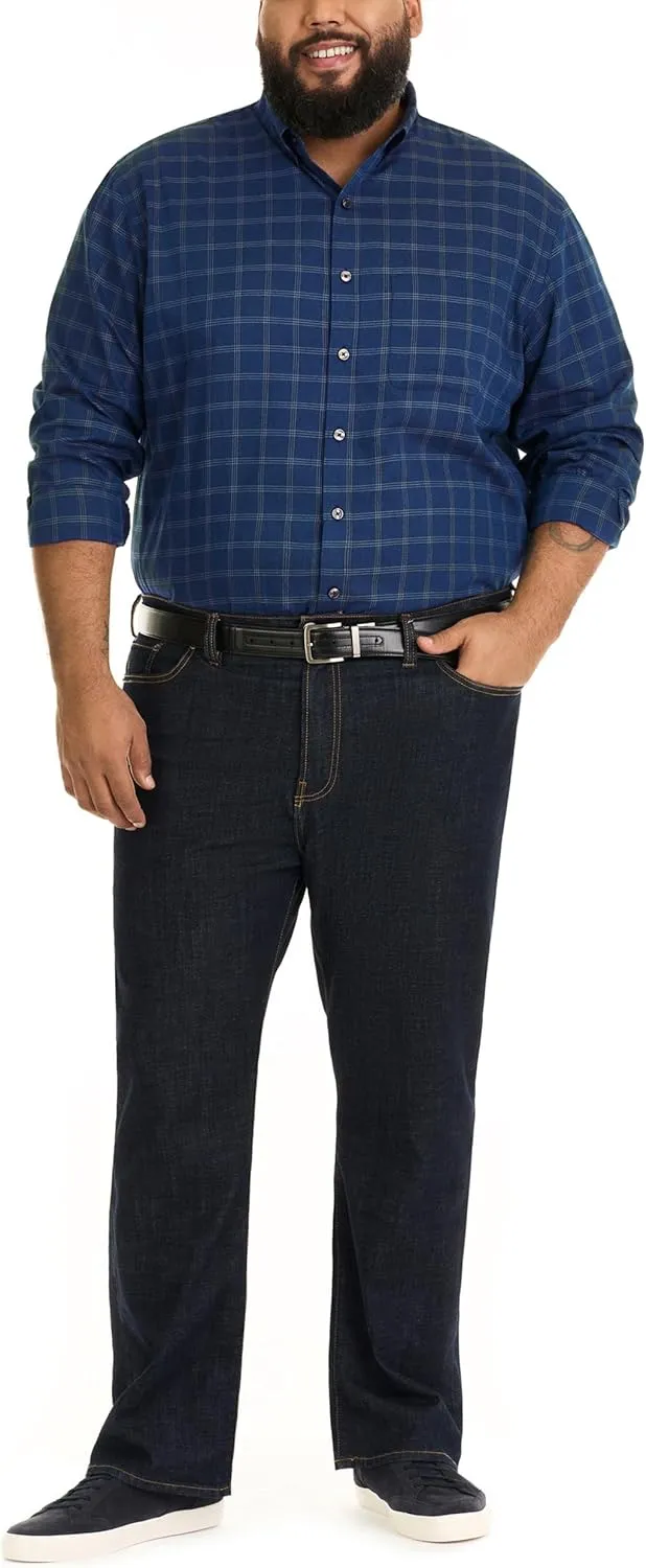 Van Heusen Men's Big and Tall Wrinkle Free Long Sleeve Button Down Shirt