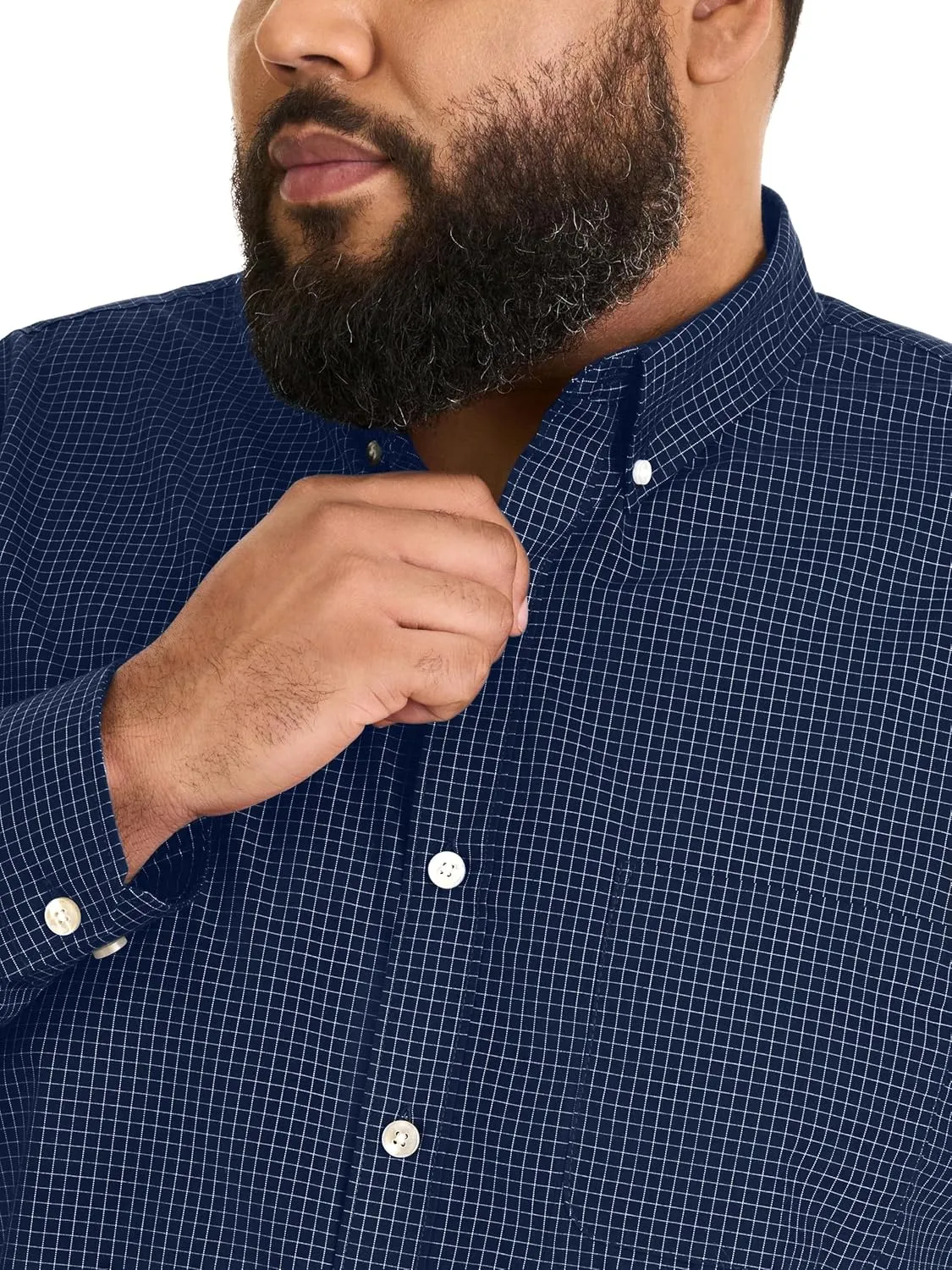 Van Heusen Men's Big and Tall Wrinkle Free Long Sleeve Button Down Shirt