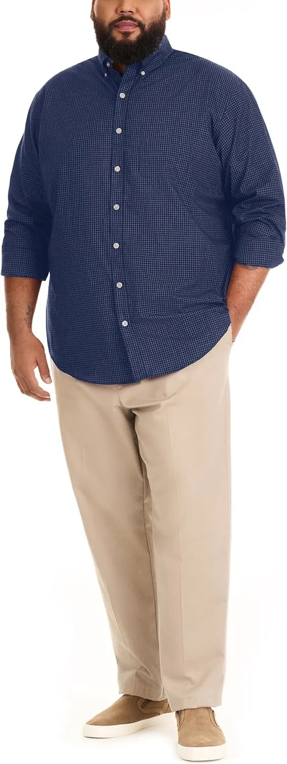 Van Heusen Men's Big and Tall Wrinkle Free Long Sleeve Button Down Shirt