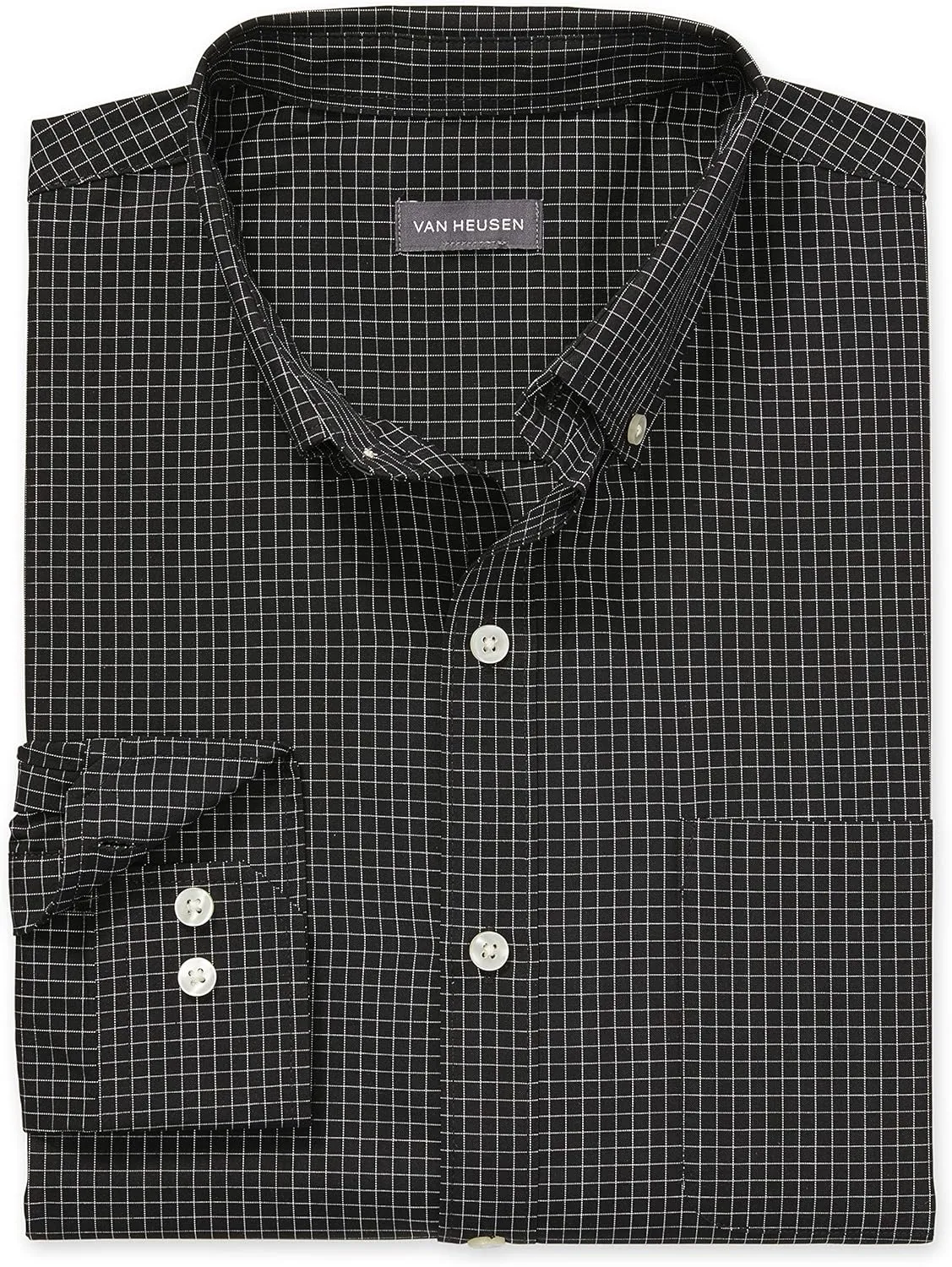 Van Heusen Men's Big and Tall Wrinkle Free Long Sleeve Button Down Shirt