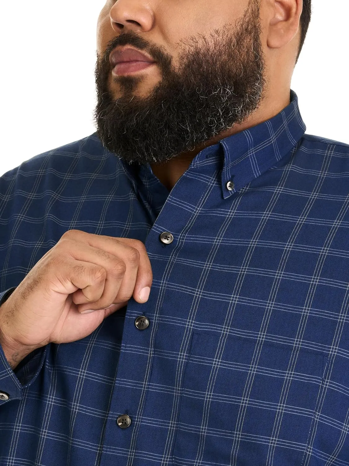 Van Heusen Men's Big and Tall Wrinkle Free Long Sleeve Button Down Shirt