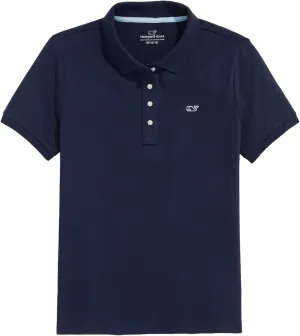 vineyard vines Girls' Heritage Pique Polo