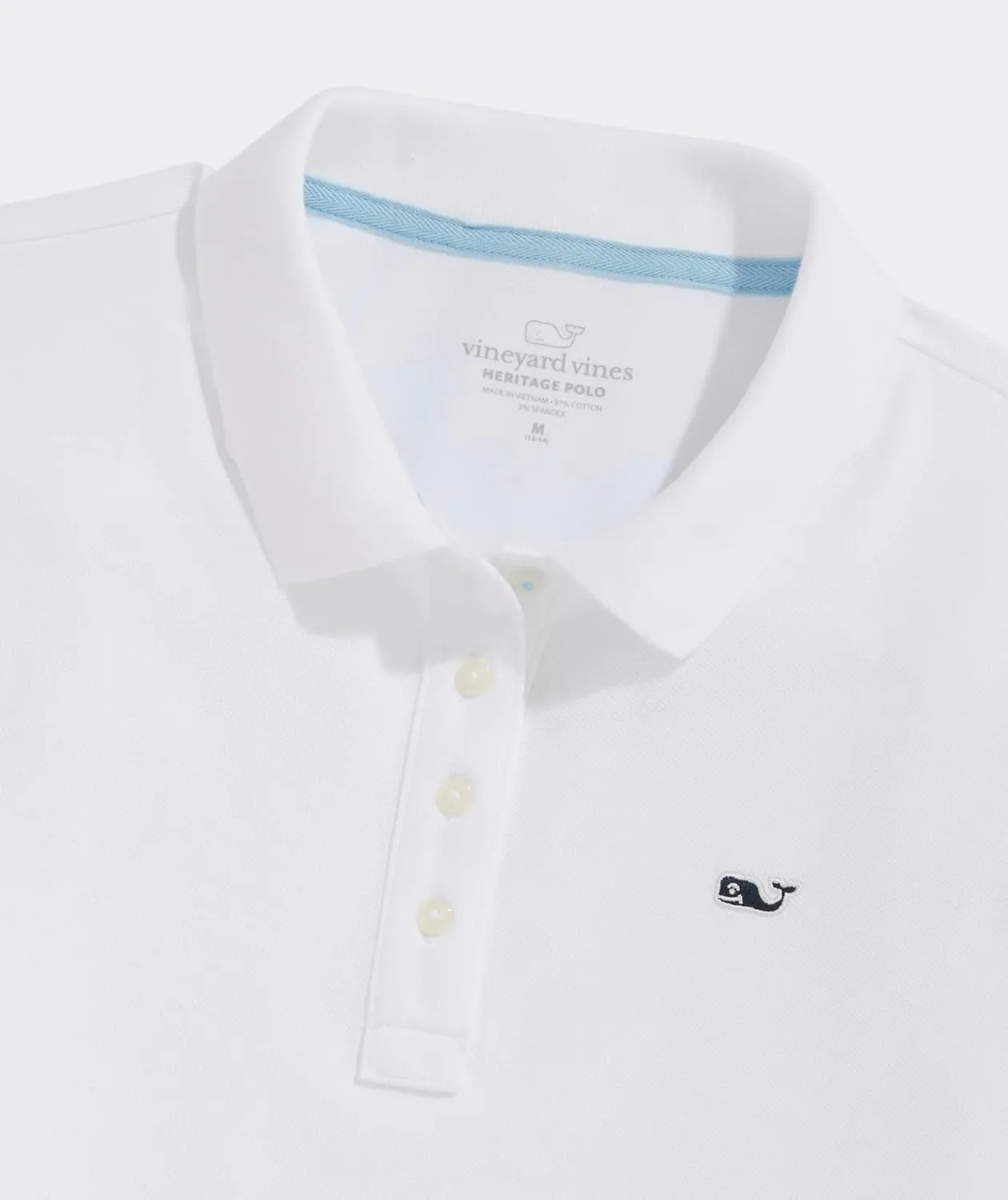 vineyard vines Girls' Heritage Pique Polo