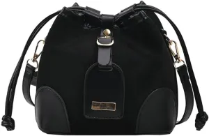Vintage Suede Bucket Bag Women Mini Leather Crossbody Bag Fall Winter Hobo Handbag Causal Shoulder Bag with Removable Strap
