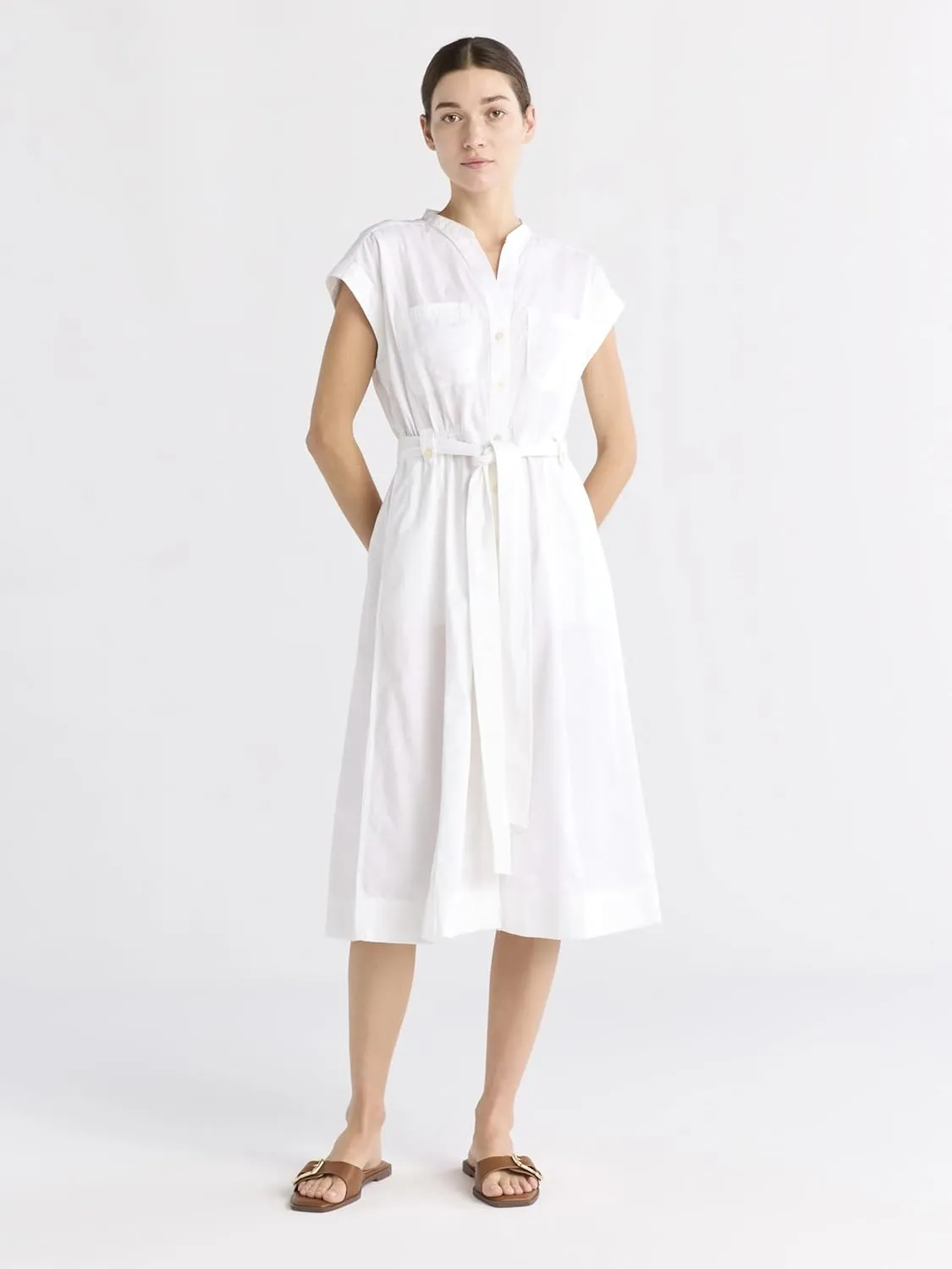Women Dresses Summer Dress V-Neck Short Sleeve T-Shirt Dress Babydoll Ruffles Casual Mini Female