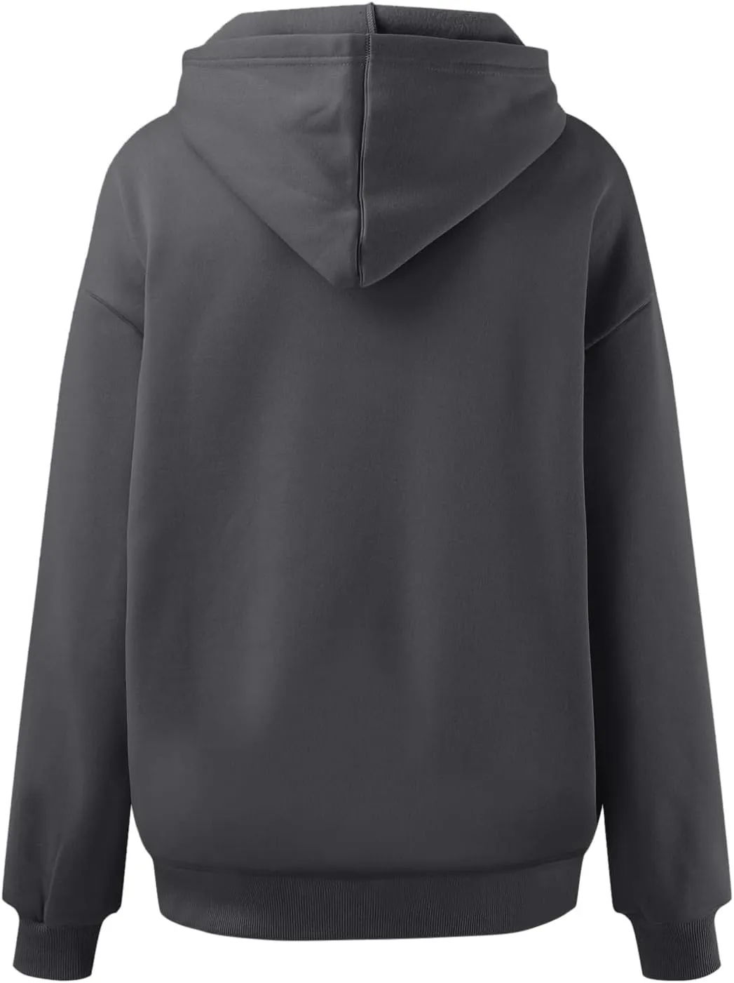 Women Hoodies Sweatshirts Trendy Oversized Hooded Sweater Solid Raglan Sleeve Pockets Pullover Loose Y2K Workout Tops
