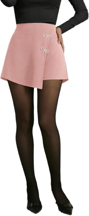 Women Summer Casual 2025 Fashion Trendy Skorts Elegant Asymmetric Skort