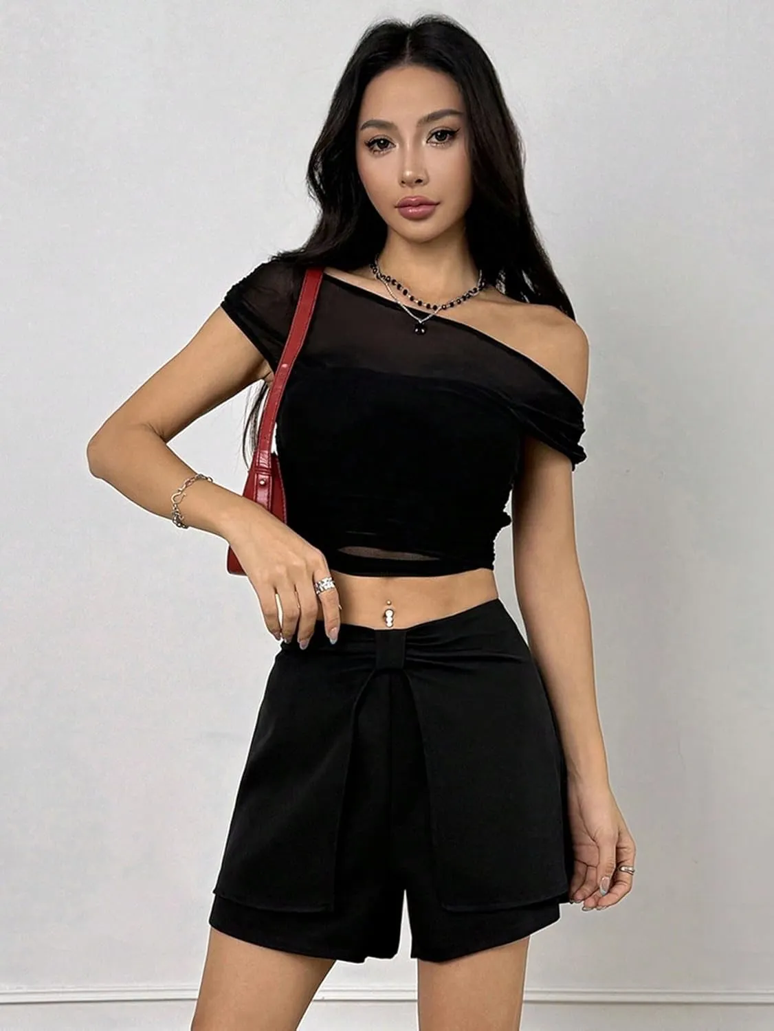 Women Summer Casual 2025 Fashion Trendy Skorts Mini Shorts