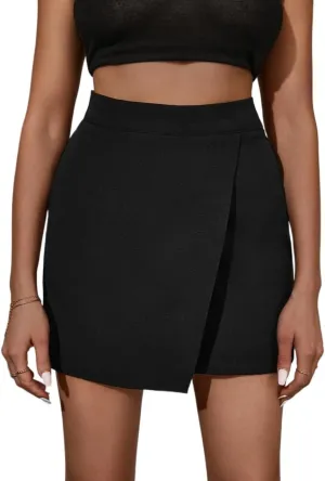 Women Summer Casual 2025 Fashion Trendy Skorts Zipper Skort