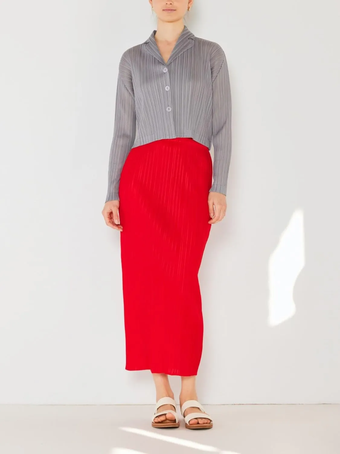 Women's Casual Pencil Skirt Elegant Pleated Midi Skirt Deep Green High-Waist Lightweight Fabric Relaxed Fit Perfect