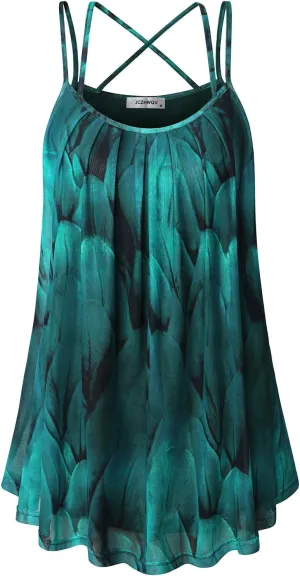 Womens Cute V Neck Sleeveless Tank Tops