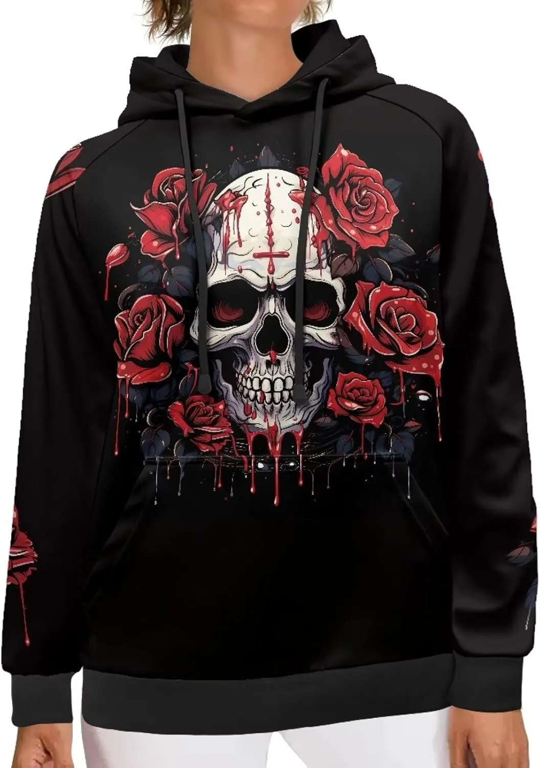 Womens Oversized Hoodie Hooded Graphic Sweatshirt Women Lightweight Pullover Sweater Women for Fall Winter 2XS-4XL