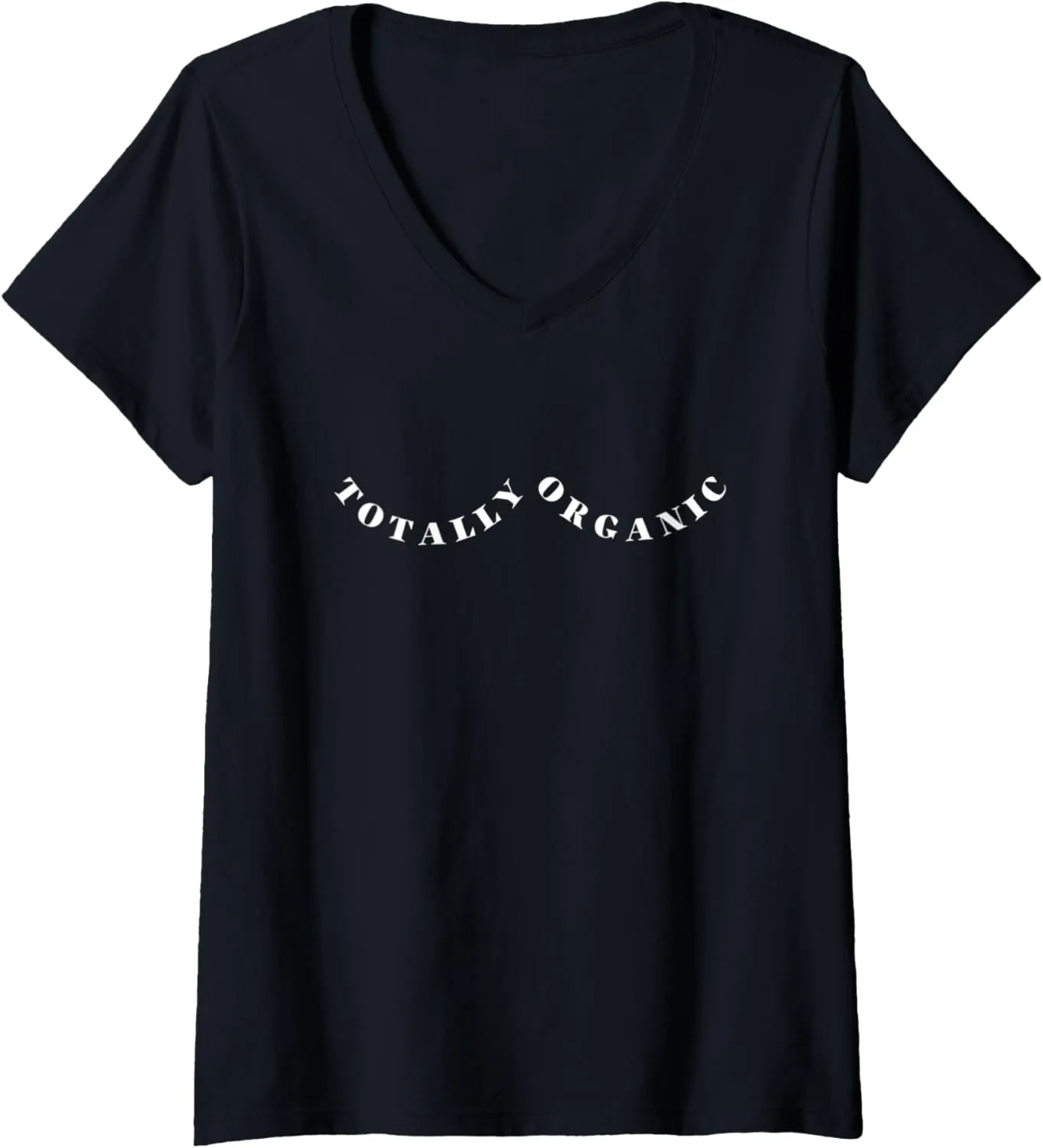Womens Totally Organic Funny Breastfeeding For Nursing Women V-Neck T-Shirt