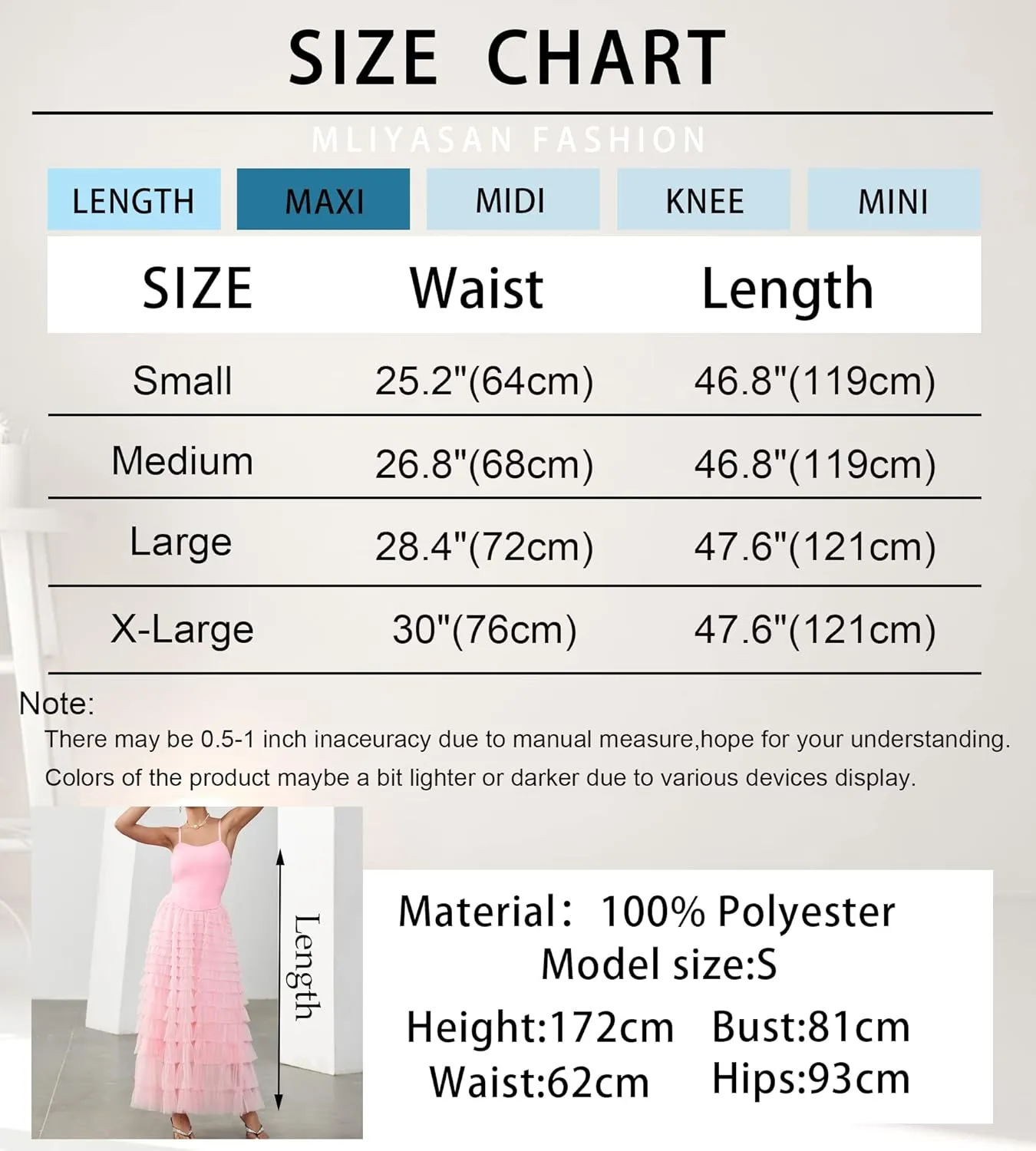 Women's Tulle Maxi Dress Spaghetti Strap Layered Fluffy Ruflfle Prom Birthday Party Long Dress