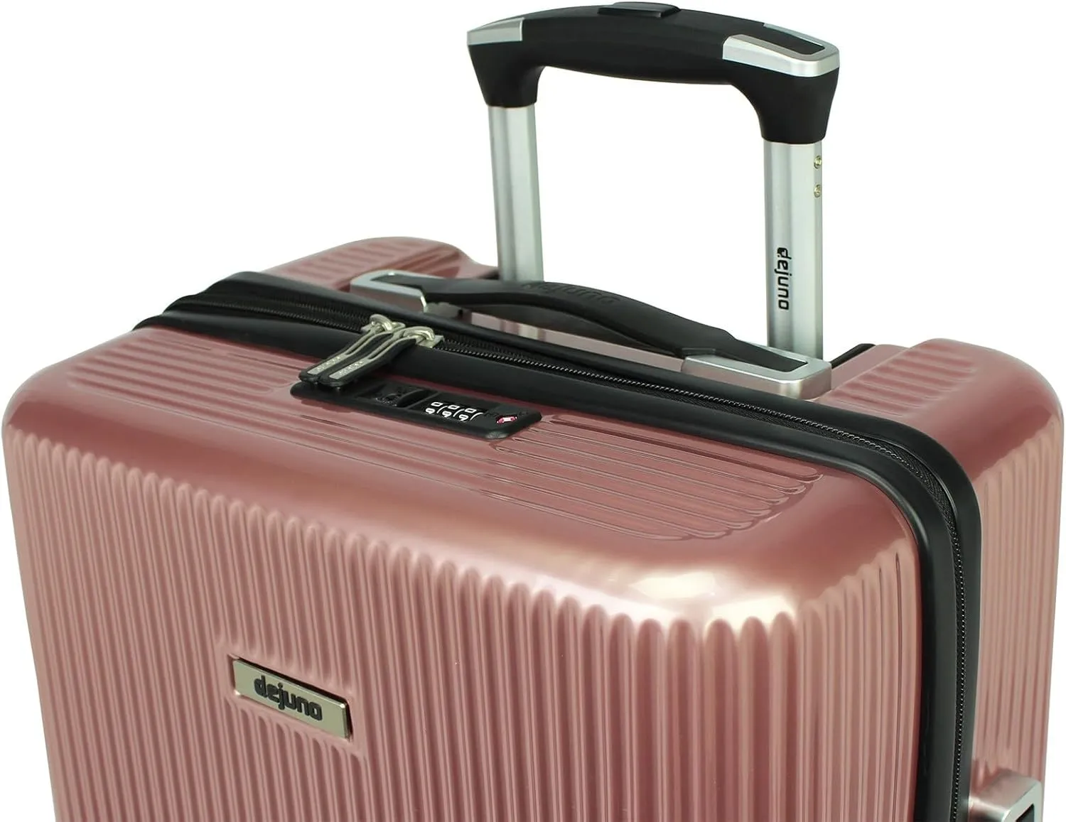 World Traveler Dejuno Monarch Lightweight Hardside Polycarbonate Expandable Spinner Luggage with TSA Lock, Rose Gold, 26-inch