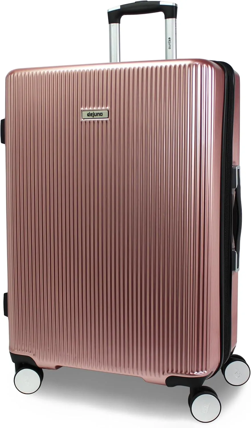 World Traveler Dejuno Monarch Lightweight Hardside Polycarbonate Expandable Spinner Luggage with TSA Lock, Rose Gold, 26-inch